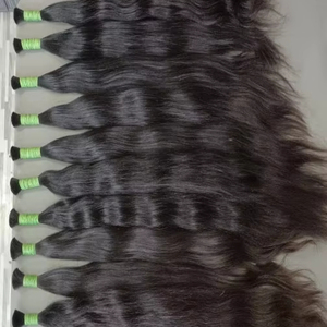 Extensiones de cabello humano de alta calidad de un solo donante, paquete de cabello crudo Remy suave del templo del sur de la India - Product Image 1