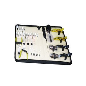 Pince séparatrice de cheveux professionnelle en acier inoxydable de qualité chirurgicale, revêtement blanc, pour extensions capillaires - Product Image 6