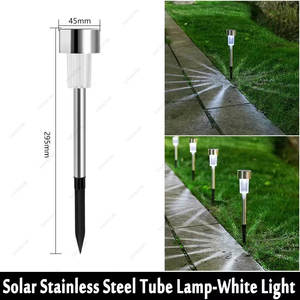 Lámpara Solar de Jardín para Exteriores, Fuente de Luz LED, Tono Blanco Cálido, 12V DC, Panel Solar, Batería, Aluminio y PC, para Paisajes y Patios - Product Image 6