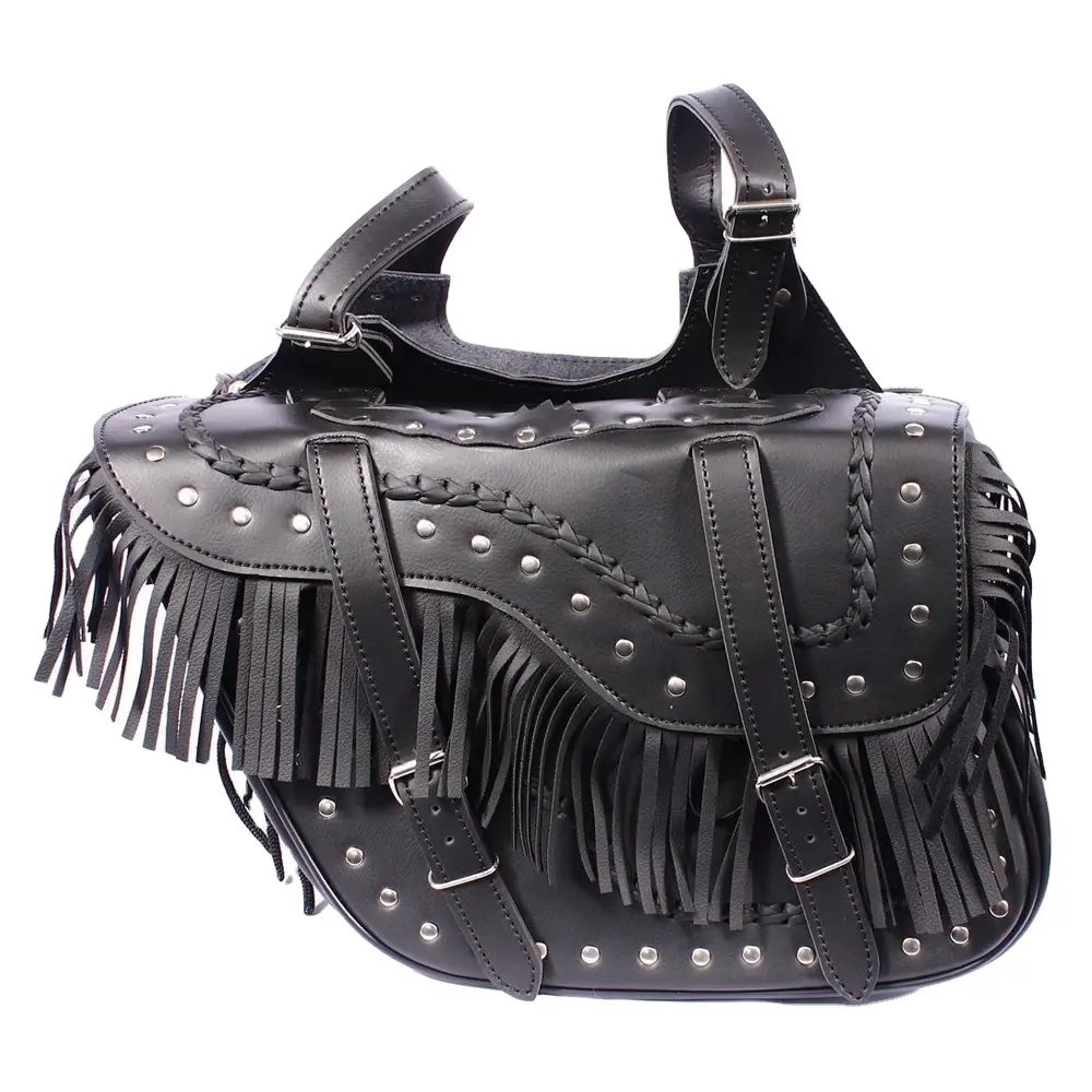 New Style Leather Saddle Bag Motorcycle Tool Pouch Saddle Leather Bag Custom Saddle Bag
