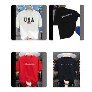 Camisetas de Jersey 100% Algodón para Hombre - Alta Calidad, Logotipo/Color/Talla Personalizables, 180g, Anti-Pilling, Ropa Casual - Product Image 1