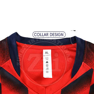 ชุดฟุตบอลดีไซน์ล่าสุด ผลิตโดยมืออาชีพ คุณภาพสูง ผลิตตามสั่ง 100% โพลีเอสเตอร์ ระบายอากาศได้ดี น้ำหนักเบา สำหรับทุกเพศ - Product Image 4