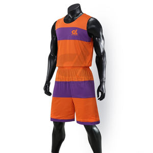 Uniformes de baloncesto transpirables de diseño personalizado conjuntos de impresión por sublimación de talla grande - Product Image 1