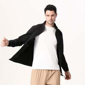 Vente chaude hommes sport coupe-vent veste 90% Polyester 10% Spandex mode lettre imprimé personnalisé extérieur manteau pour le printemps - Product Image 2