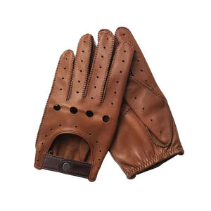 Gants de conduite en cuir de chèvre durables unisexes au meilleur prix de gros mitaines de moto confortables et élégantes haut extérieur - Product Image 4