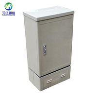 Armoire de distribution de fibres optiques murale extérieure FTTH en acier inoxydable à 96, 144, 288, 576 cœurs pour connexion croisée