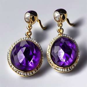 Boucles d'oreilles Hydro Drop personnalisées en argent 925 et bleu rhodium Design de mode pour femmes et filles - Product Image 5