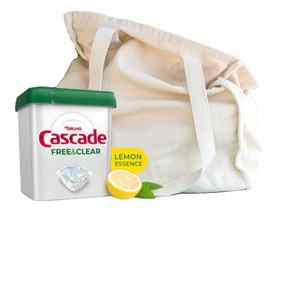 Cápsulas para Lavavajillas Cascade Free & Clear, Detergente para Lavavajillas, Jabón para Platos, Esencia de Limón, 19 Unidades - Product Image 1