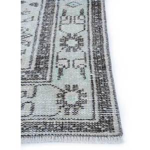 Alfombras de Lana Anudadas a Mano en Gris y Negro Vintage para el Hogar - Para Sala de Estar, Pasillo, Habitación Juvenil, Rectangulares, Abstractas, Hechas a Mano - Product Image 4