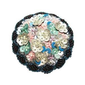 Broches de alto diseño de la mejor calidad Broche bordado de nueva moda #0708856 con decoración de encaje con cuentas de alambre de lingotes al por mayor - Product Image 3