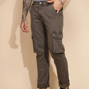 100% alta calidad Multi bolsillos Joggers hombres marca precio barato personalizado para hombre Nylon Cargo Jogger nuevo diseño pantalones de Bangladesh - Product Image 4