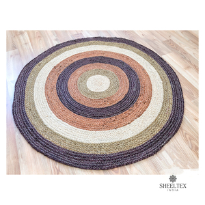 La mejor oferta en una nueva alfombra redonda de yute para el hogar para uso en sala de estar y dormitorio a la moda a bajo precio - Product Image 6