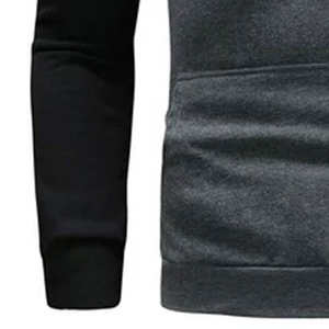 Conjunto de chándal de 2 piezas para hombre, Sudadera con capucha de Color de invierno y pantalones para correr, chándal deportivo con bolsillos para hombre - Product Image 5