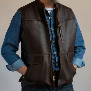 Gilet de moto en cuir véritable respirant pour l'hiver, design 2025, disponible en toutes tailles et couleurs, pour motards professionnels et course. - Product Image 3