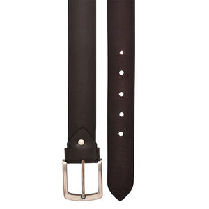 Ceinture en cuir pleine fleur marron de haute qualité, ceinture en cuir de vache, logo personnalisé, ceinture en cuir véritable de luxe pour hommes avec meilleur OEM - Product Image 3