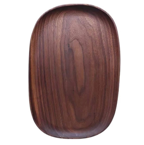 Plateau en bois, vaisselle, plateau en bois naturel écologique, prix le plus bas, vente en gros d'usine, logo personnalisé, plateau de service pour la restauration rapide - Product Image 1