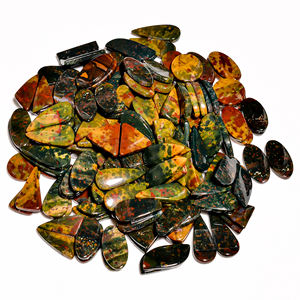 Venta al por mayor de alta calidad Natural Bloodstone cabujón par de piedras preciosas sueltas lisas en cuarzo excelente para la curación - Product Image 2