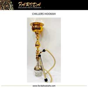 ชุดชิชาทำจากทองเหลืองขนาดเล็กกล่องแก้วเคลือบเคลือบสีทองสไตล์อียิปต์ - Product Image 6