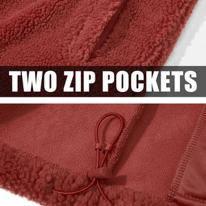 High Quality Full Zip Fleece Jacket Warm and Comfortable Outerwear With Zipper for Winter and Casual Wear - Product Image 4