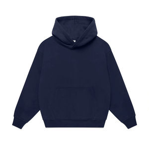 Sudadera con Capucha Extra Grande para Hombre, de Algodón Orgánico, Lisa, de Alta Calidad, al por Mayor - Product Image 1