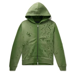 เสื้อฮู้ดดี้พรีเมียมคุณภาพสูง ผ้าฝ้าย 100% ล้างสีแบบแอซิดวอช ปักลายแบบดิสเทรส ทรงโอเวอร์ไซส์ เป็นมิตรต่อสิ่งแวดล้อม สินค้าขายดีสำหรับผู้ชาย ลดราคา - Product Image 1