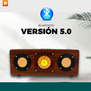 Radio Altavoz Bluetooth Recargable con Luz LED Estilo Vintage Retro - Colores Surtidos - Product Image 3