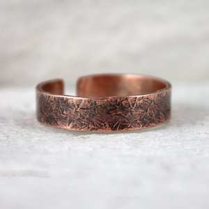 2005 Alaska western <b>copper</b> <b>bracelet</b> rainbow <b>copper</b> cuff flame painted Floral textured <b>Bracelet</b> Jewelry heavy weight <b>bracelet</b> - Product Image 3