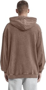 Sweat-shirt à capuche vintage pour homme, 100% coton, pour streetwear, délavé à l'acide - Product Image 4