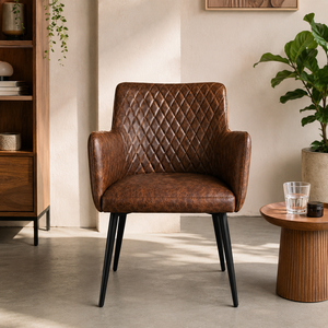 European Style Modern Metal <b>Dining</b> <b>Chair</b> <b>Folded</b> Design Iron Legs Leather Upholstery | Home/Restaurant/Apartment/Home Office Use - Product Image 5