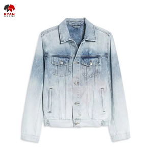 Veste en jean décontractée personnalisée Ryan Pro Gear pour hommes, fermeture à boutons, tissu respirant avec logo personnalisé ODM OEM - Product Image 1