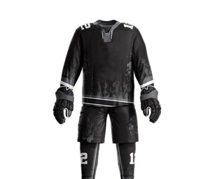Ropa deportiva de hockey sobre hielo personalizable para hombres, uniforme transpirable cómodo con la última técnica de bordado de diseño - Product Image 1