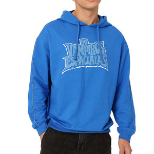 Otoño Invierno hombres algodón Sudadera con capucha suéter ajuste suelto forro polar tela gruesa doble capa diseño sólido OEM fabricante al por mayor - Product Image 1