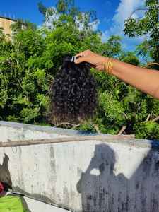 16 pouces naturel non transformé réel Remy indien vierge cheveux humains faisceaux de cheveux bouclés 100% extensions de cheveux humains bouclés - Product Image 6