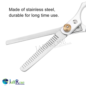 กรรไกรตัดผมสแตนเลสสตีลเครื่องมือความงามสำหรับสัตว์เลี้ยงในครอบครัวกรรไกรตัดผมแบบตรงสำหรับร้านเสริมสวยมืออาชีพ - Product Image 2
