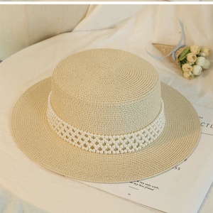 2025 Custom Logo Brand Handicraft Seagrass Weave Straw Lace <b>Sombrero</b> Farmer Hat Cheap Price Daily Use Travel Casual Cycling - Product Image 1