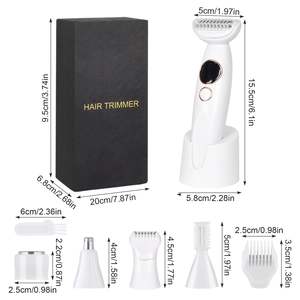 Depiladora Eléctrica Femenina Recargable por USB, 5 Cuchillas, Resistente al Agua IPX7, Indolora, para Rostro, Nariz, Axilas, Piernas y Zona del Bikini - Product Image 6