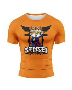 เสื้อคอมเพรสชั่นผู้ชาย ผ้าแห้งเร็ว ยืดหยุ่น สำหรับวิ่งออกกำลังกาย แขนสั้น - Product Image 1