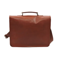 Sac à main de bureau vintage de créateur en cuir véritable unisexe avec compartiment et fermeture à boucle, meilleur sac messager pour ordinateur portable