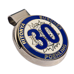 ที่กำหนดเองขายส่งลูกเครื่องหมายกอล์ฟหมวกคลิปโลโก้ที่กำหนดเองโลหะที่แข็งแกร่งแม่เหล็กคลิปหมวก - Product Image 3