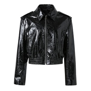 Véritable cuir de mouton véritable Bomber veste mode manteau vêtements d'extérieur pour hommes toile imperméable écologique - Product Image 1