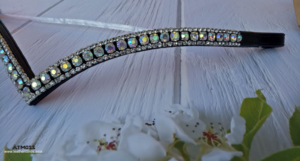 Nueva colección Leather Crystal Browbands Ancho: 1,25 cm 12,5mm 0,48 pulgadas Perfecto para cada ocasión - Product Image 3