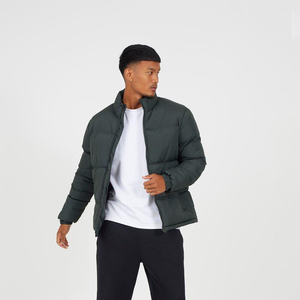 Veste matelassée à col cheminée personnalisée en gros, coupe-vent, chaude, d'hiver, de haute qualité, pour homme, avec poches - Product Image 3