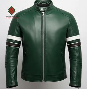 Blouson aviateur en cuir synthétique brun fait main A-2 |   Vêtements d'extérieur décontractés pour l'hiver |   Offrez-lui un cadeau - Product Image 5