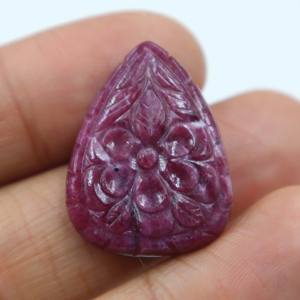 Rubí Rojo Natural Tallado en Cabujón, Gema de Rubí Tallada a Mano, Piedra Suelta Lisa, Proveedor Mayorista de Piedras para Joyería - Product Image 2