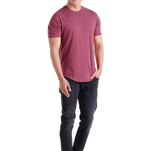 เสื้อยืดผู้ชายผ้าฝ้าย95% 5% อีลาสเทนชุดกีฬาสำหรับฟิตเนสยิมกำหนดโลโก้ส่วนตัวได้เอง - Product Image 1