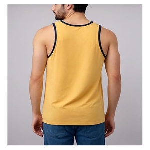 Whole sale price OEM service Tank Top Comfortable 100% Cotton Single Jersey Solid Color Sleeveless Best Price in Bangladesh - Product Image 2