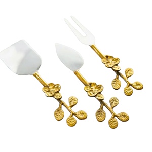 Top Quality Custom Metal Leaf Handle <b>Cheese</b> <b>Knives</b> <b>Set</b> in Low Cost - Product Image 5
