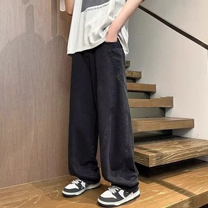 Vintage Casual Wide-leg Jeans <b>for</b> <b>Men</b> Women <b>Loose</b> Denim <b>Trousers</b> American Style Hip Hop Cargo Pants Streetwear Washed Technics - Product Image 2