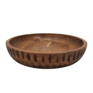 Tazón para Servir Masa de Madera de Acacia con Diseño Nuevo, Estilo en Forma de V, para Bodas, Ecológico, para Uso en el Hogar, Hoteles y Restaurantes - Product Image 3