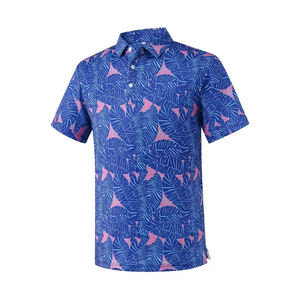 Camiseta de Golf de Secado Rápido para Hombre, Verano, Color Sólido, con Logotipo Bordado Personalizado, Alta Calidad, Gran Venta - Product Image 1